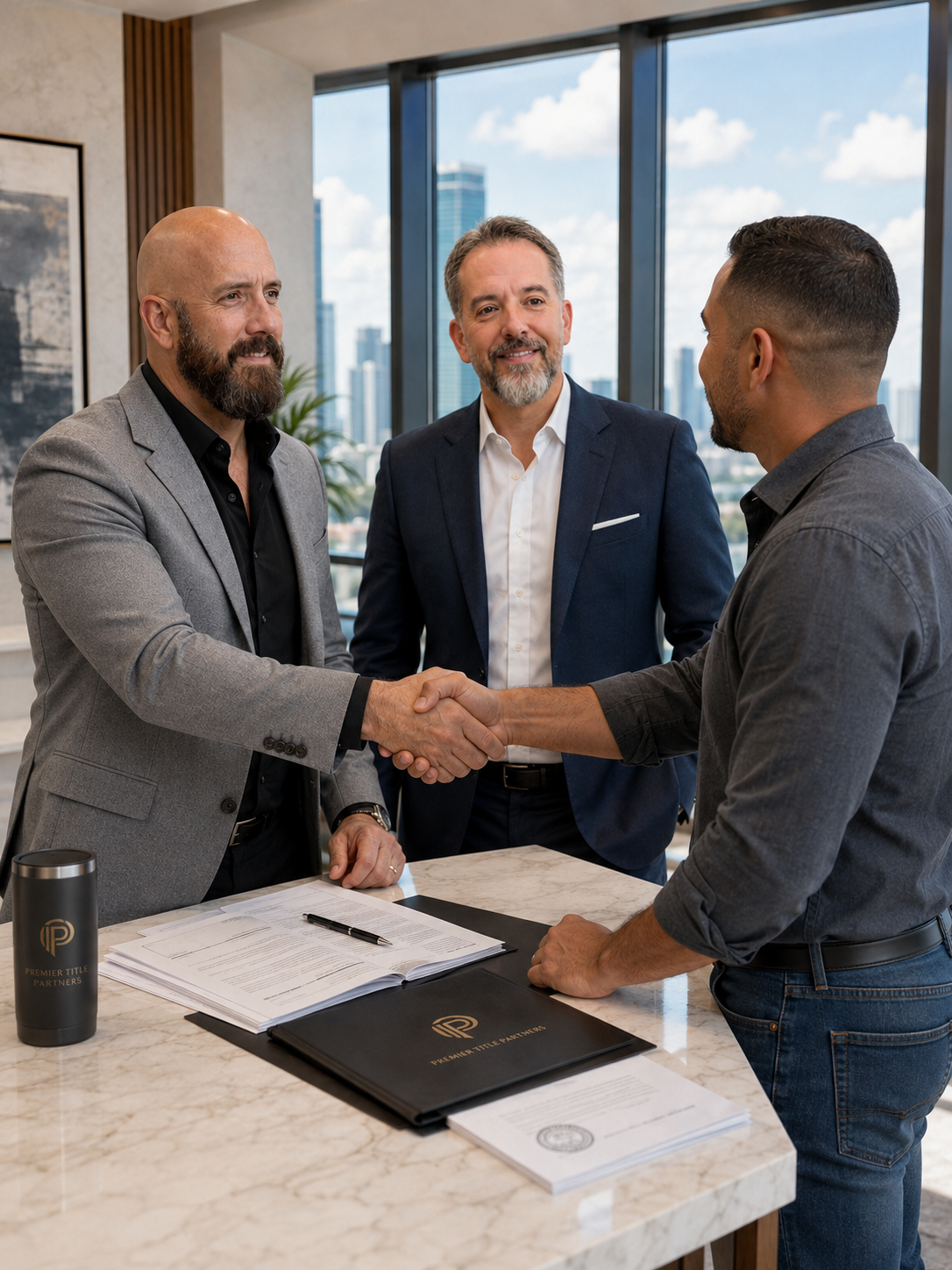 Michael Ligon and David Ligon evaluating a Florida residential property for a direct off-market acquisition