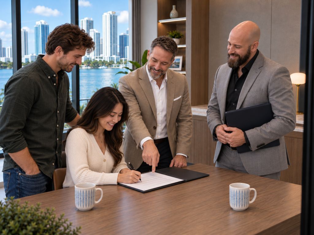 Prospective renters reviewing a residential rental opportunity and applying to rent a property within The Ligon Group portfolio