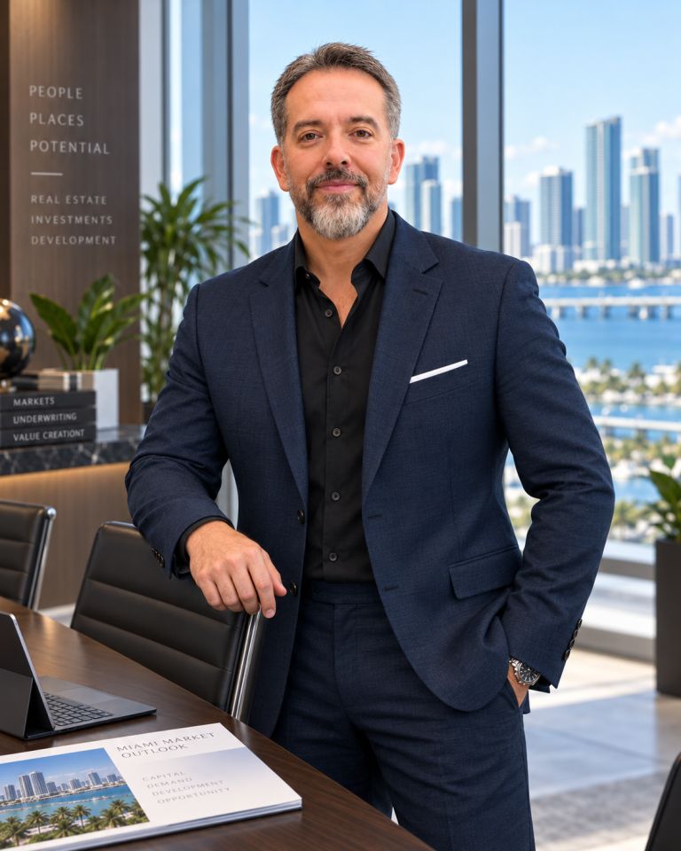 David Ligon in a professional real estate setting representing acquisitions, underwriting and property execution at The Ligon Group
