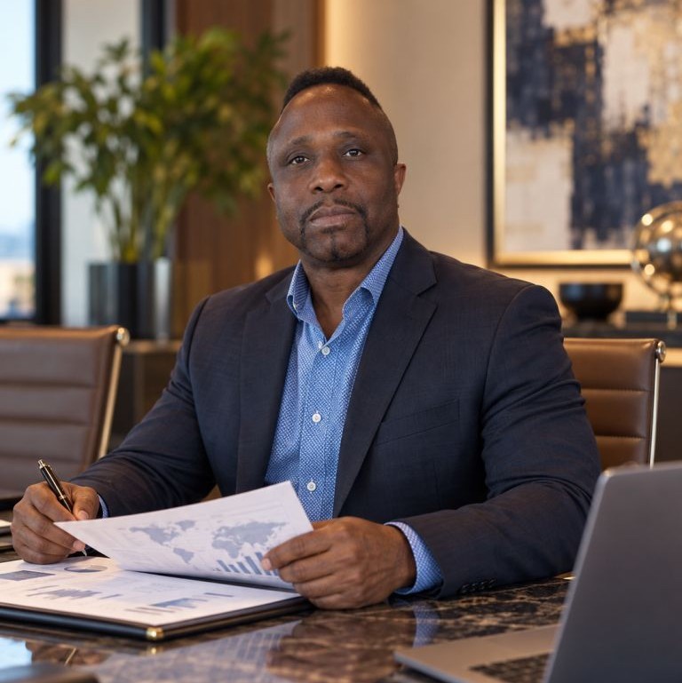 Portrait of Marvin Legion Gore, Global Investment Consultant for Asia Markets at The Ligon Group