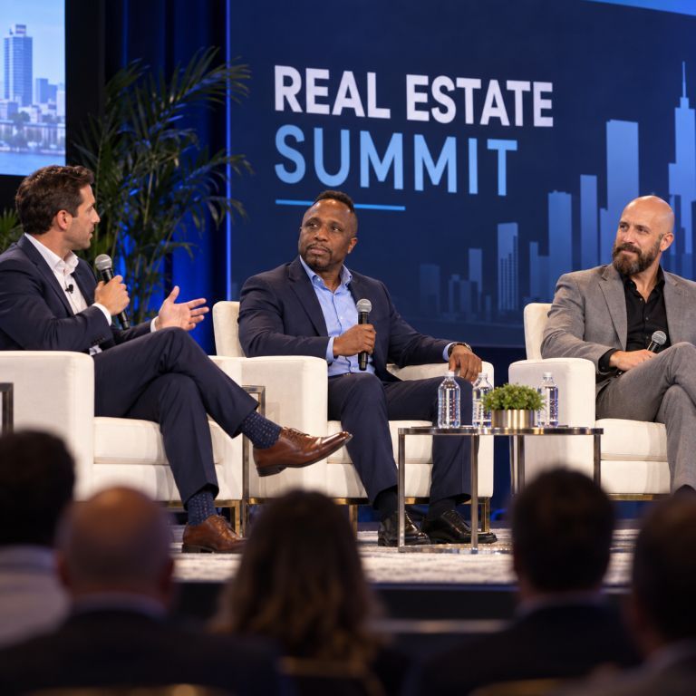 Michael Ligon and Marvin Legion Gore participating in a real estate investment summit discussion